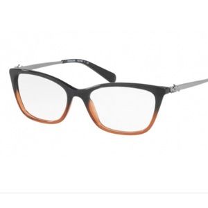 COACH Eyeglass Frame BLACK AMBER GLITTER